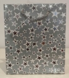 BAG GIFT SML OZCORP SILVER STARS