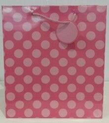 SP- GIFT BAG OZCORP LARGE PINK SPOT