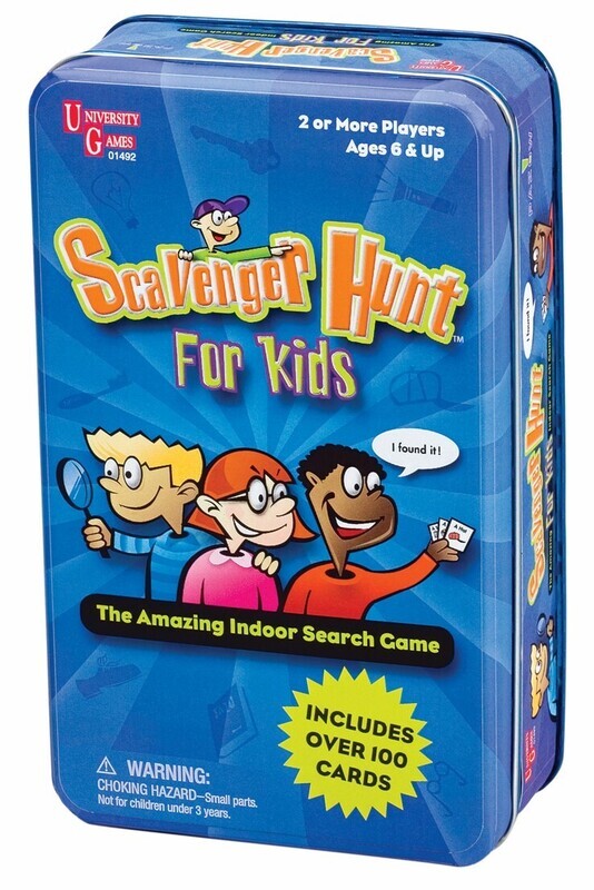 TOY GAME TIN 115X45X190MM SCAVENGER HUNT FOR KIDS