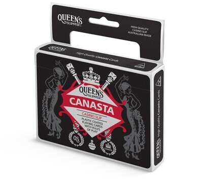 CARDS PLAYING QUEENS SLIPPER CANASTA DOUBLE PACK