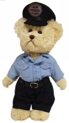SP- SOFT TOY ELKA 30CM TIC TOC TEDDIES AIR FORCE BEAR
