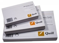 SYSTEM CARDS QUILL 8X5 RULED WHITE PK100