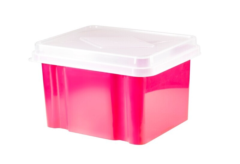 STORAGE BOX ITALPLAST 32L WATERMELON