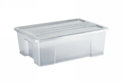 STORAGE+ BOX WITH LID ITALPLAST 10 LITRE GRAPHITE