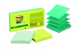 NOTES POST-IT R330-6SST 76X76MM POP UP  BORA BORA COLLECTION PK6