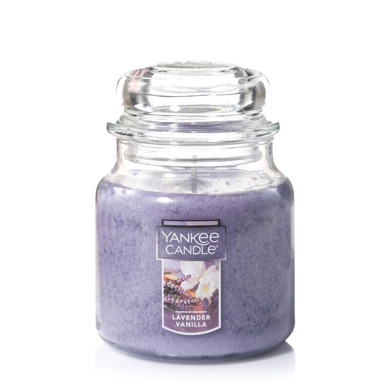 CANDLE YANKEE CLASSIC MEDIUM JAR LAVENDER VANILLA