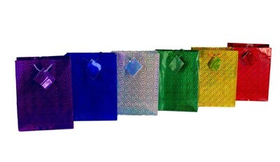 GIFT BAG DELUXE HOLOGRAPHIC 170X220X90MM MEDIUM