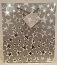 BAG GIFT LGE OZCORP SILVER STARS