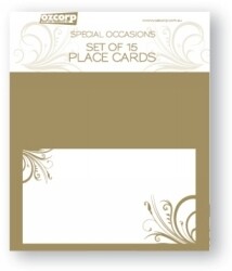 PLACE CARD SET OZCORP GOLD