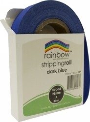 SP- STRIPPING ROLL RAINBOW RIBBED 25MMX30M DARK BLUE