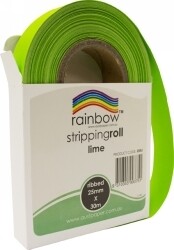 SP- STRIPPING ROLL RAINBOW RIBBED 25MMX30M LIME