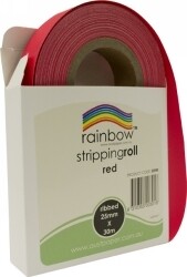 SP- STRIPPING ROLL RAINBOW RIBBED 25MMX30M RED
