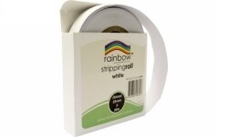 SP- STRIPPING ROLL RAINBOW RIBBED 25MMX30M WHITE