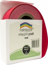 SP- STRIPPING ROLL RAINBOW RIBBED 50MMX30M RED