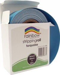 SP- STRIPPING ROLL RAINBOW RIBBED 50MMX30M TURQUOISE