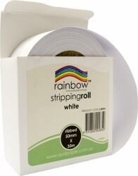 SP- STRIPPING ROLL RAINBOW RIBBED 50MMX30M WHITE