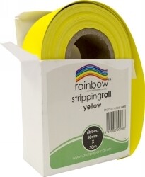 SP- STRIPPING ROLL RAINBOW RIBBED 50MMX30M YELLOW