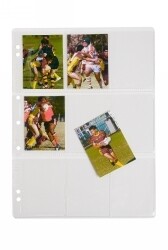COLLECTOR CARD POCKET A4 125 MICRON HOLDS 9 CARDS PK10