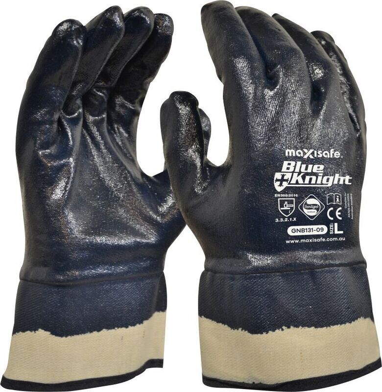 Maxisafe Blue Knight Heavy Duty, Fully Dipped with Safety Cuff