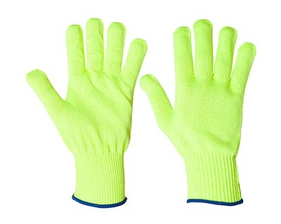 YSF CRG Food Grade C5/E 13G Cut 5 Hi Vis Cut Resistant Gloves