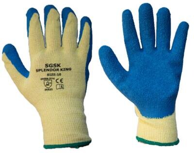 YSF Fortis Latex Crinkle Coated Cut 5/D Cut Resistant Gloves - M