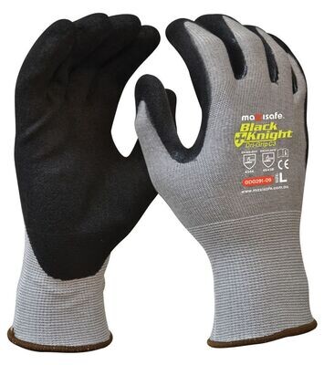 Maxisafe Black Knight Dri-Grip C3 Glove with Gripmaster Coating