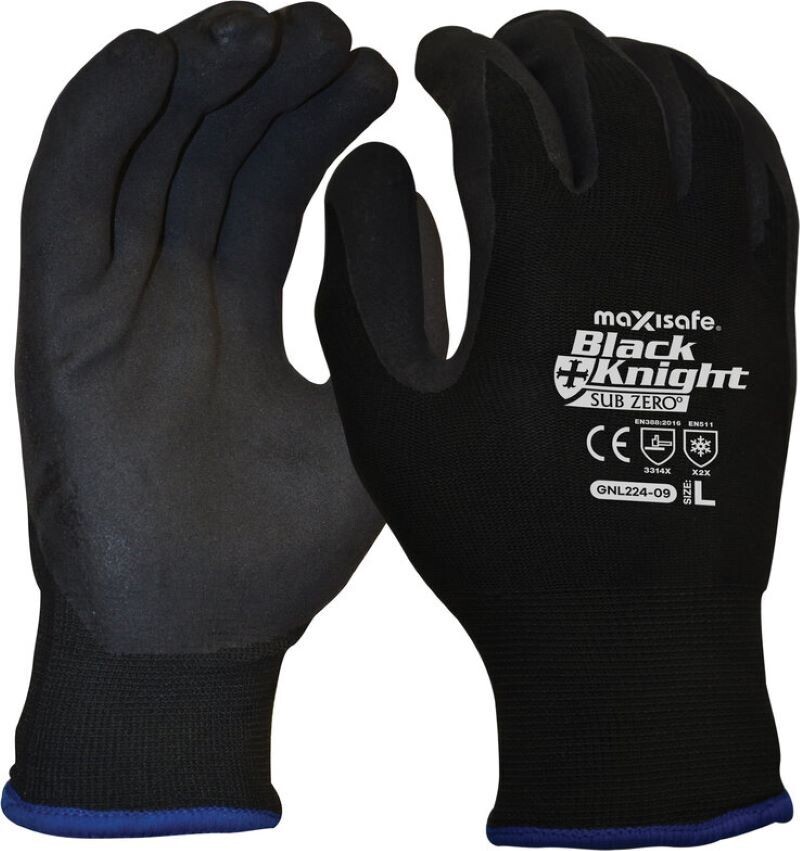 Maxisafe Black Knight Gripmaster Sub Zero Thermal Glove (GNL224)