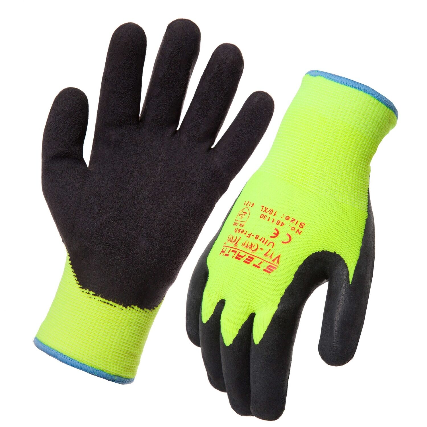 Stealth Viz-Grip Zero Freezer Gloves Minus 5 Degrees, Nitrile Foam Coated Palm