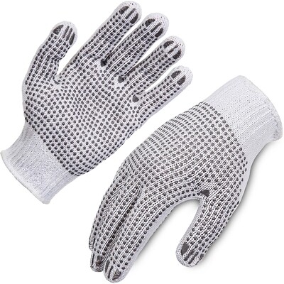Ultra Health Knitted Polycotton Glove with Double Sided PVC Dots