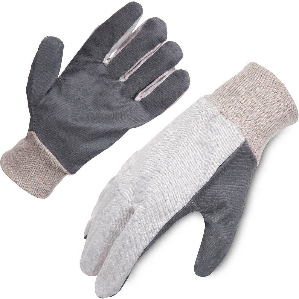 Ultra Health Cotton Drill Vinyl Impregnated Gloves