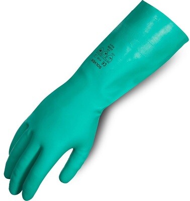 Fully Coated Nitrile Rubber Solver Solvent Resistant 46cm Gloves - Size 10 (XLarge)