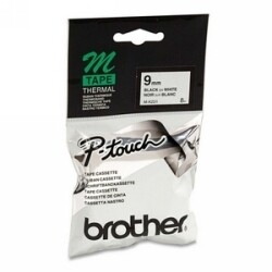 LABEL TAPE BROTHER P-TOUCH MK-221 9MMX8M BLK/WHT