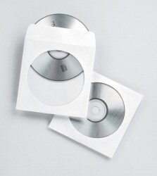 CD/DVD ENVELOPE FELLOWES 127X127MM W/F BX100