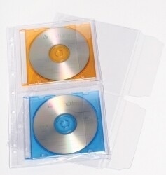 SP- CD POCKET C/LAND A4 PVC CLEAR