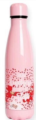 GIFT SUDA 500ML DRINK BOTTLE DOULBE WALLED STAINLESS STEEL PINK