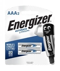 BATTERY ENERGIZER LITHIUM L92 AAA BP2