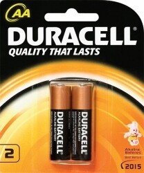BATTERY DURACELL ALK AA BP2