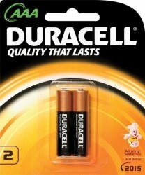 BATTERY DURACELL ALK AAA BP2
