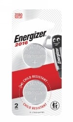 BATTERY ENERGIZER CR2016 CALCULATOR/GAME PK2