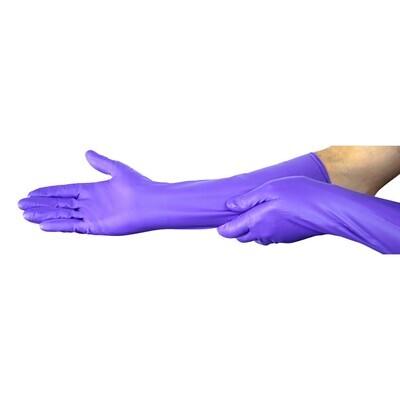 50pcs HALYARD Nitrile MAX Exam Gloves Powder-free Purple, Non-Sterile