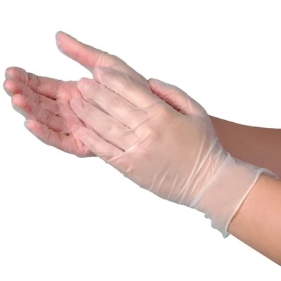 100pcs Vibrante Clear Vinyl Powder-free Gloves
