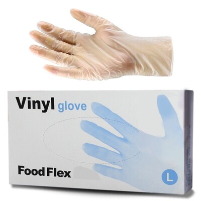 100pcs Eagle Clear Vinyl Powder Free Gloves