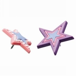 PINS NOVELTY ESSELTE STARS PK8
