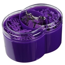 PIN & CLIP SET ESSELTE WOW PURPLE