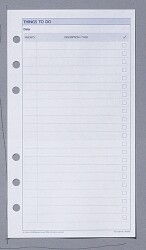 DAYPLANNER REFILL DEBDEN THINGS TO DO