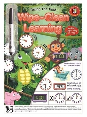 BOOK LCBF WIPE-CLEAN LEARNING TELLING THE TIME