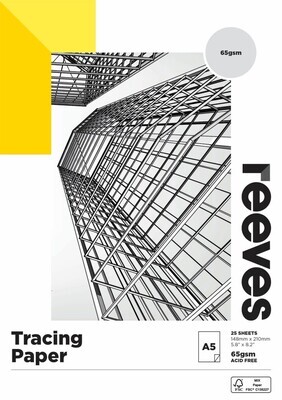 TRACING PAPER PAD REEVES A5 65GSM 25 SHT