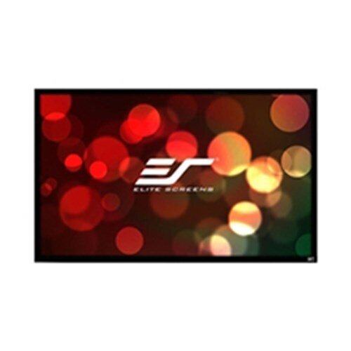 135" FIXED FRAME 16:9 SABLE FR AME PROJECTOR SCREEN 6CM BLACK  VELVET BORDER