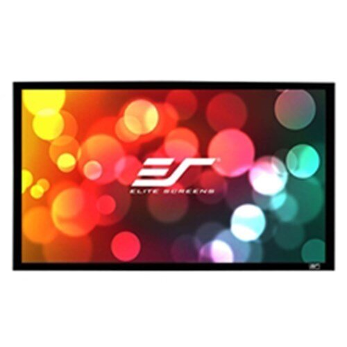 200" FIXED FRAME 16:9 SABLE FR AME PROJECTOR SCREEN 6CM BLACK  VELVET BORDER