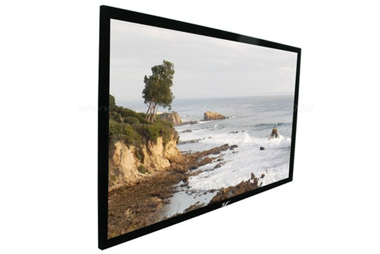 92" FIXED FRAME 16:9 SABLE FRA ME PROJECTOR SCREEN 6CM BLACK VELVET BORDER